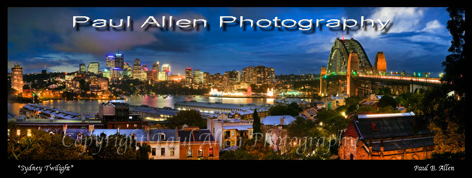 Sydney harbour twilight